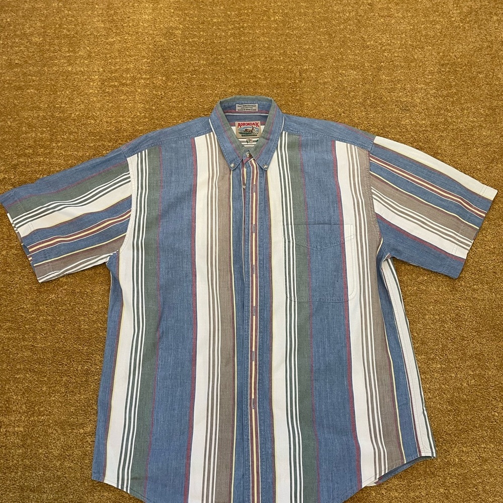 VINTAGE Adirondack Surf Wash Chambray button up MENS (L)